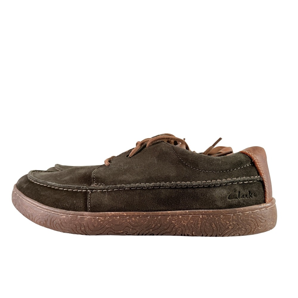 Clarks Hodson Moc Men's Shoes Size 12 Olive Suede Moccasin Oxfords NIB